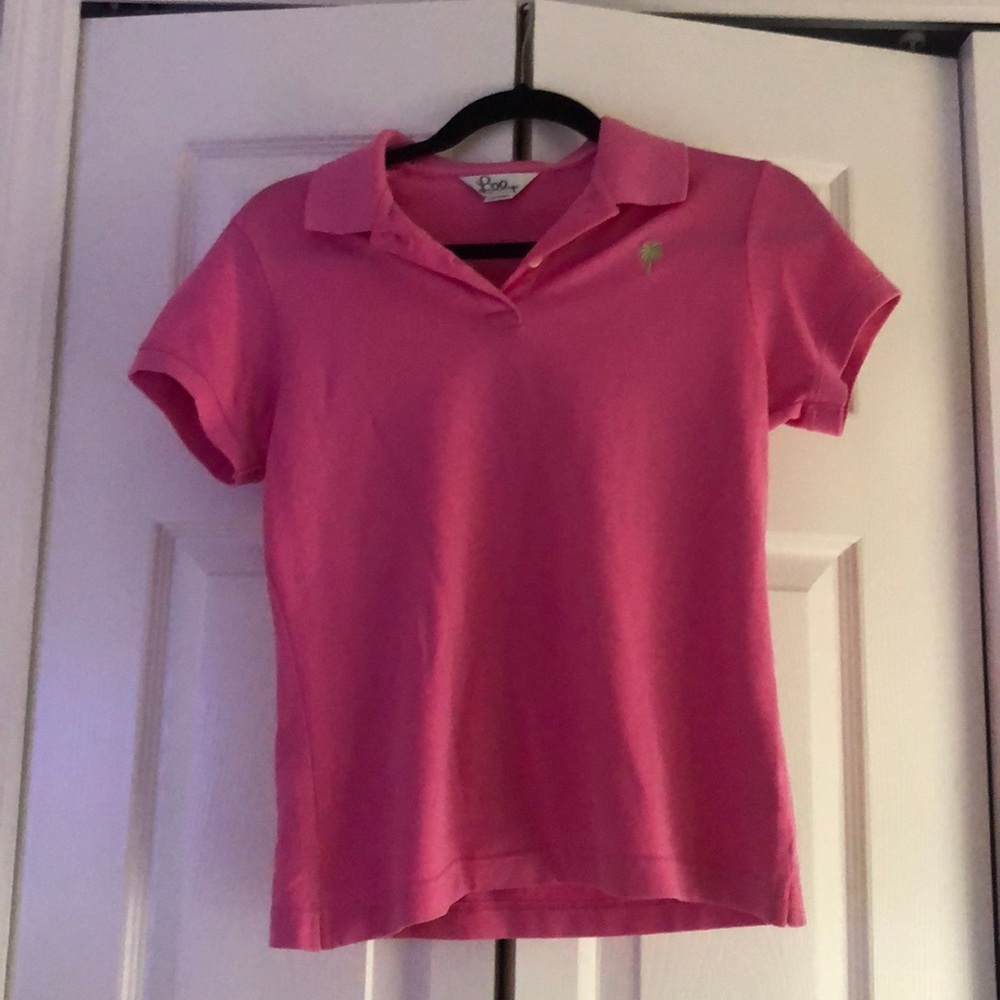 lilly pulitzer got pink polo